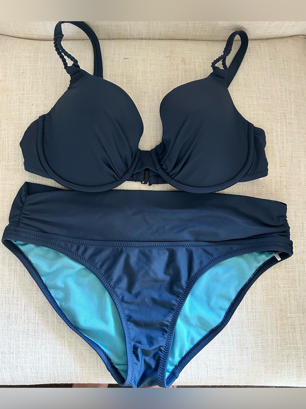 Profile Blush Bikini Set With Underwire, M